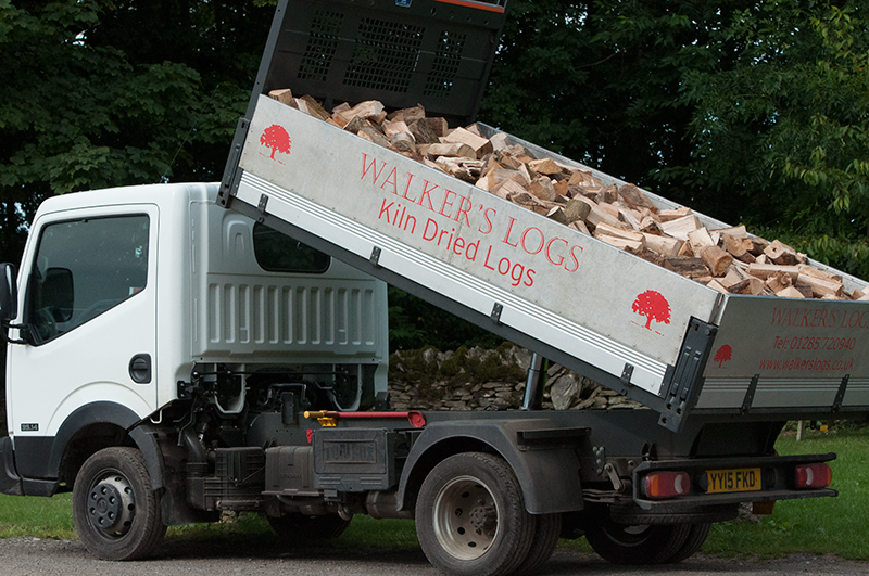 Our Carterton log delivery lorry