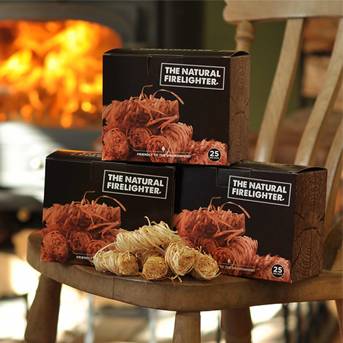 3 boxes of natural firelighters